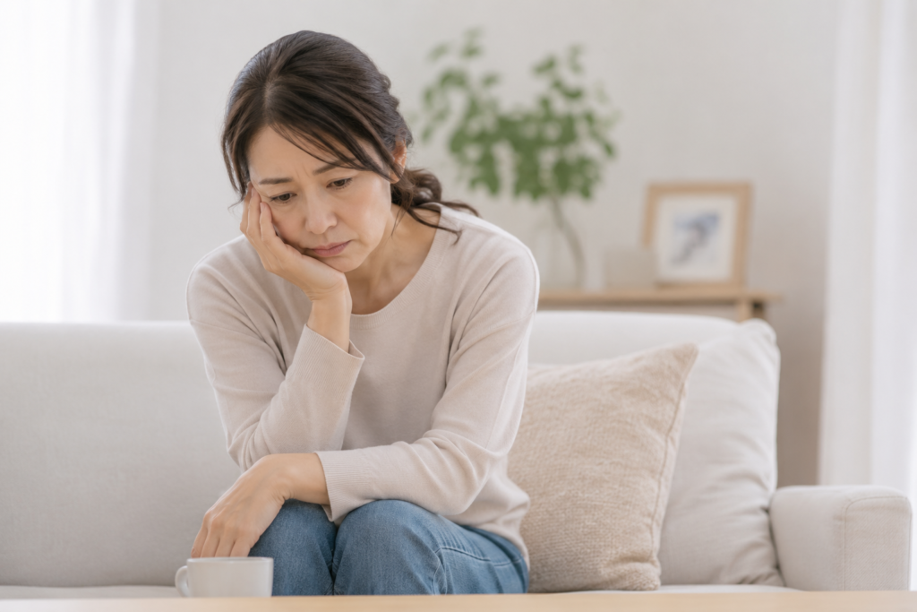 夫の不倫に悩む女性